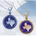 Necklace with Genuine Texas State Quarter